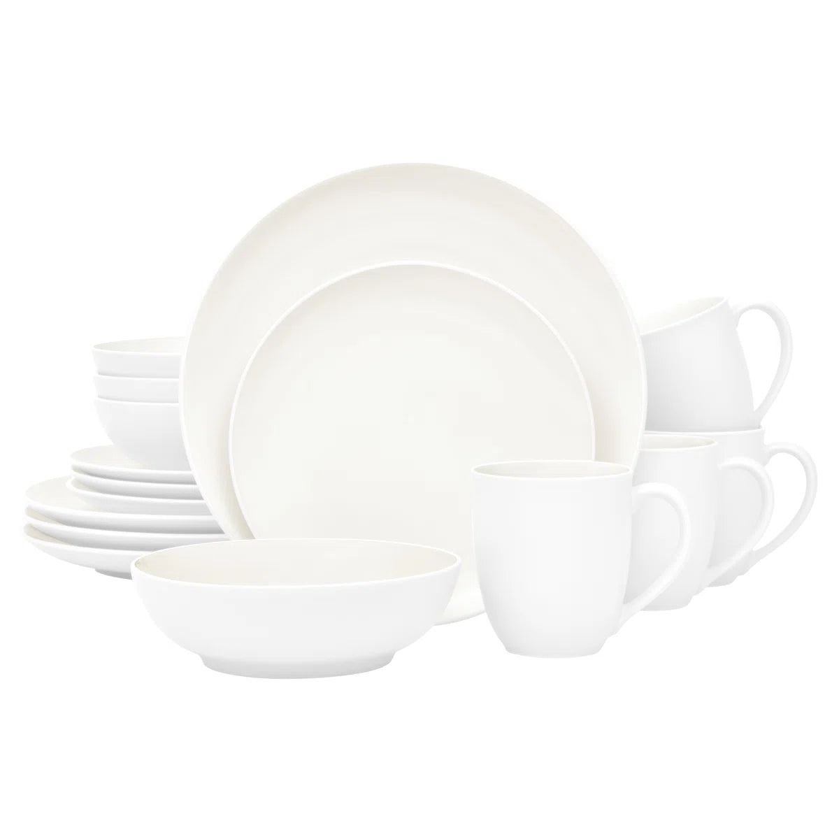 Colorwave 16-Piece Coupe Dinnerware Set, Service for 4